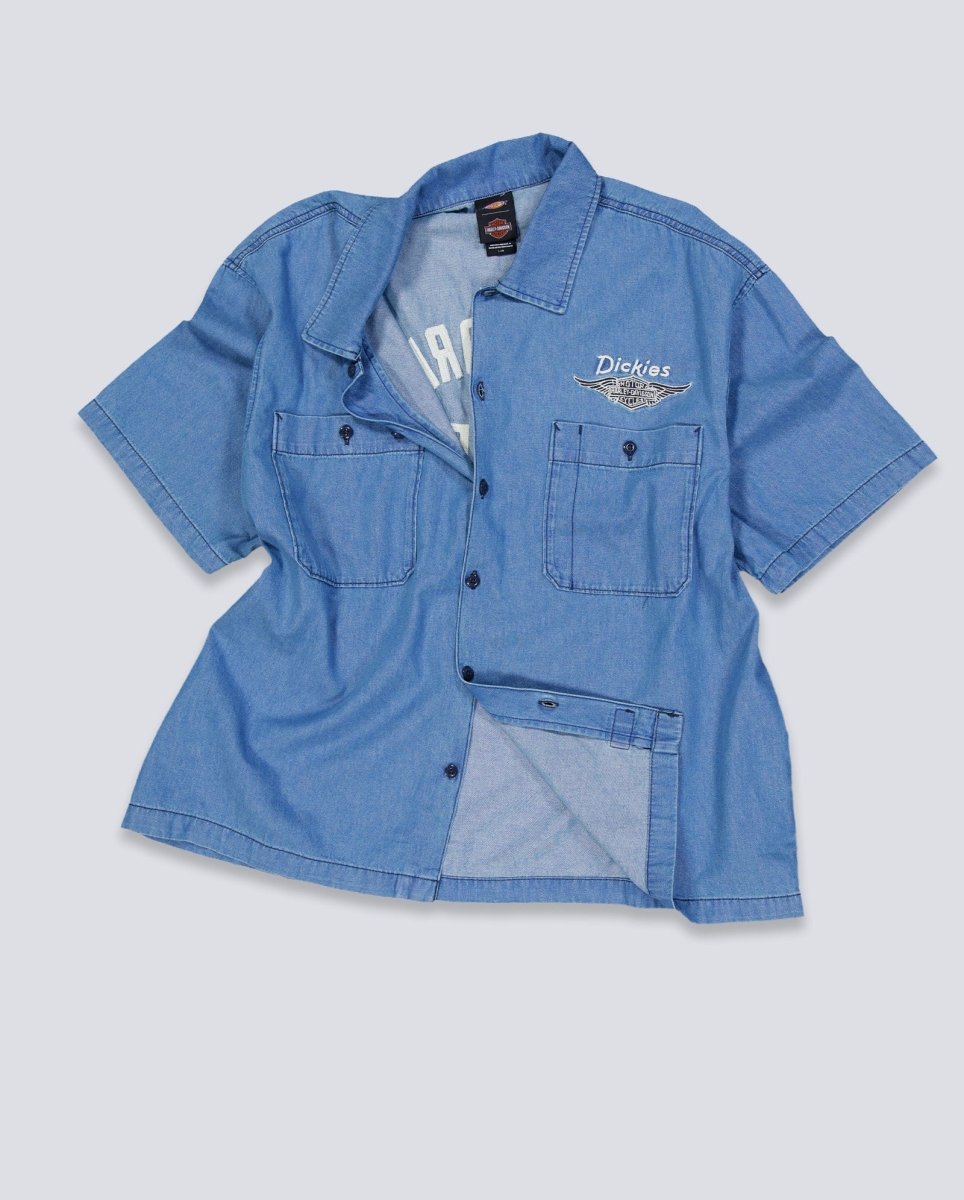 Camisa Dickies Chambray Work Azul Hombre DK0A882Z0BU1