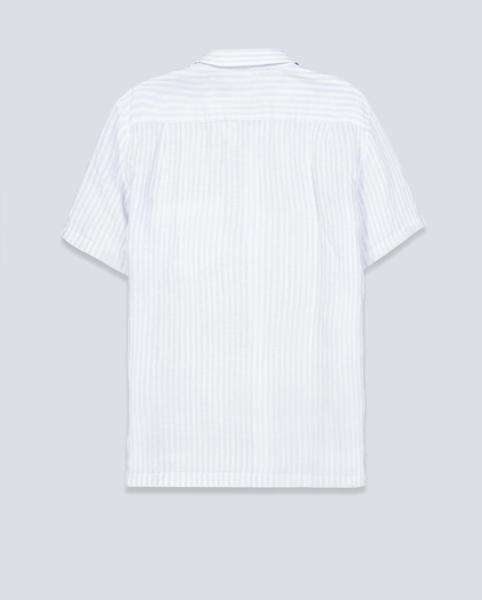Camisa Lacoste Casual Manga Corta Azul Blanco Hombre CH8061-29I