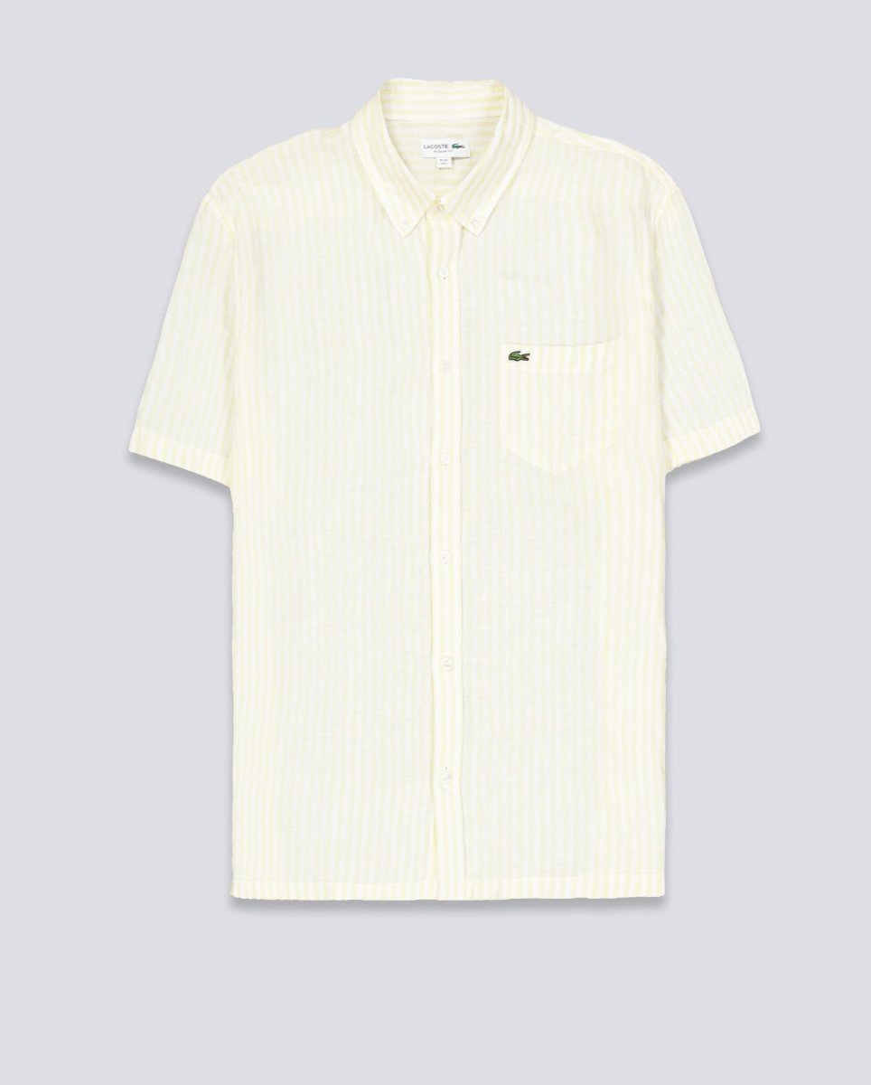 Camisa Lacoste Casual Manga Corta Azul Hombre CH8061-2AI