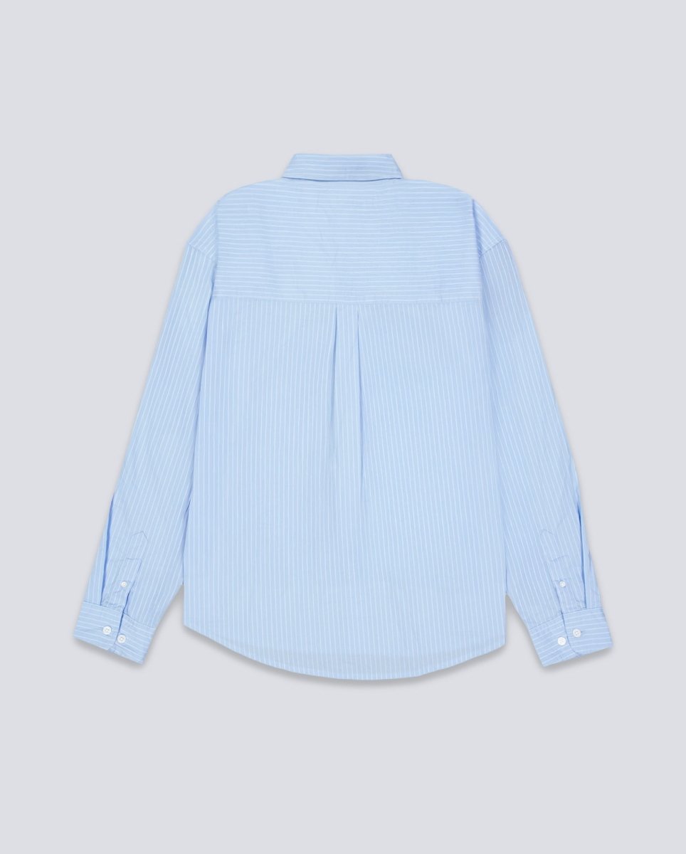 Camisa Obey Bigwig Blueprint Woven Azul Hombre 181200414-CRU