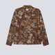 Camisa Obey Fence Camo Woven Marrón Hombre