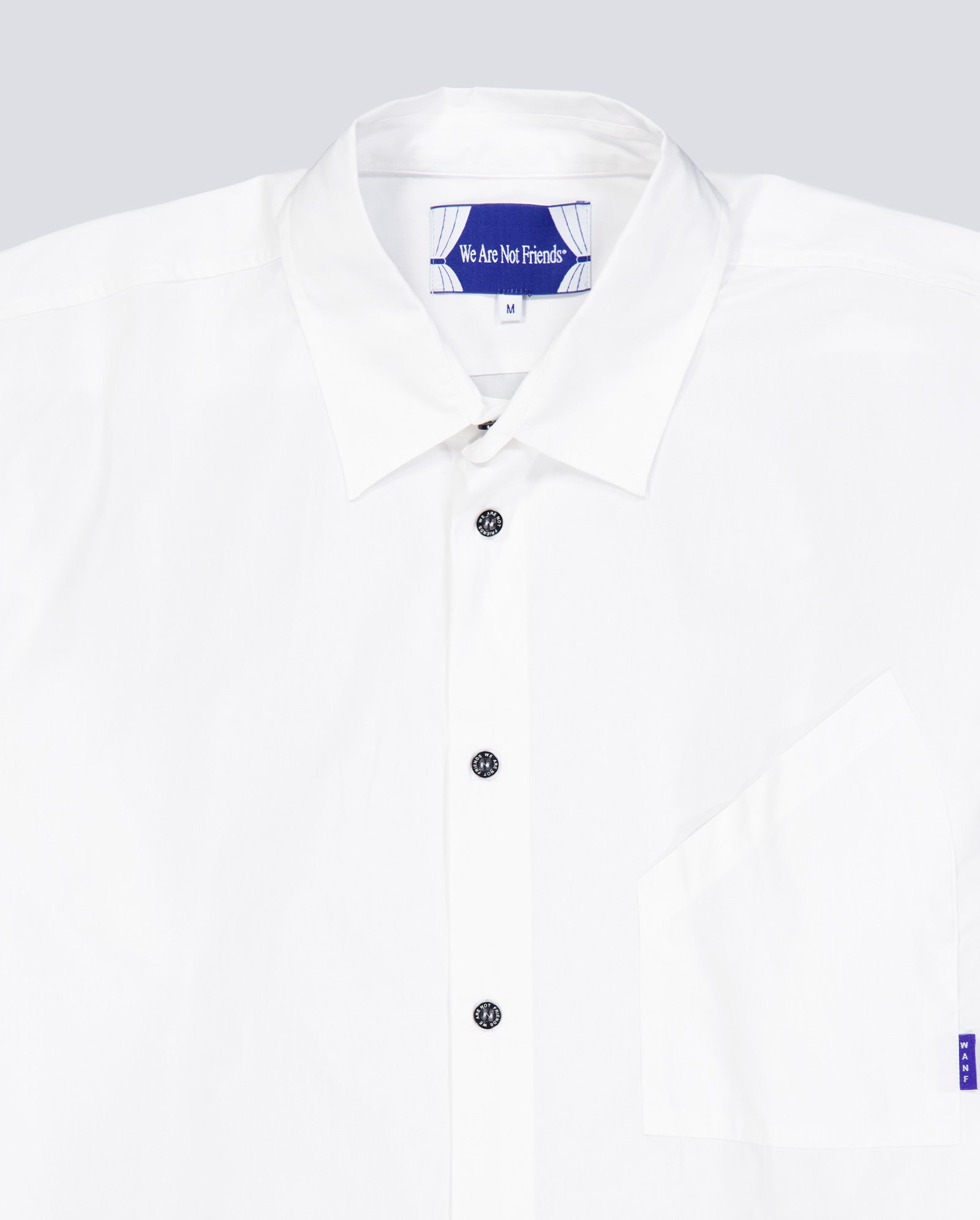 Camisa We Are Not Friends Work The Love Blanco Unisex WANFSS26-13