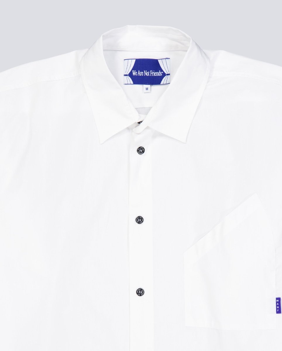 Camisa We Are Not Friends Work The Love Blanco Unisex WANFSS26-13