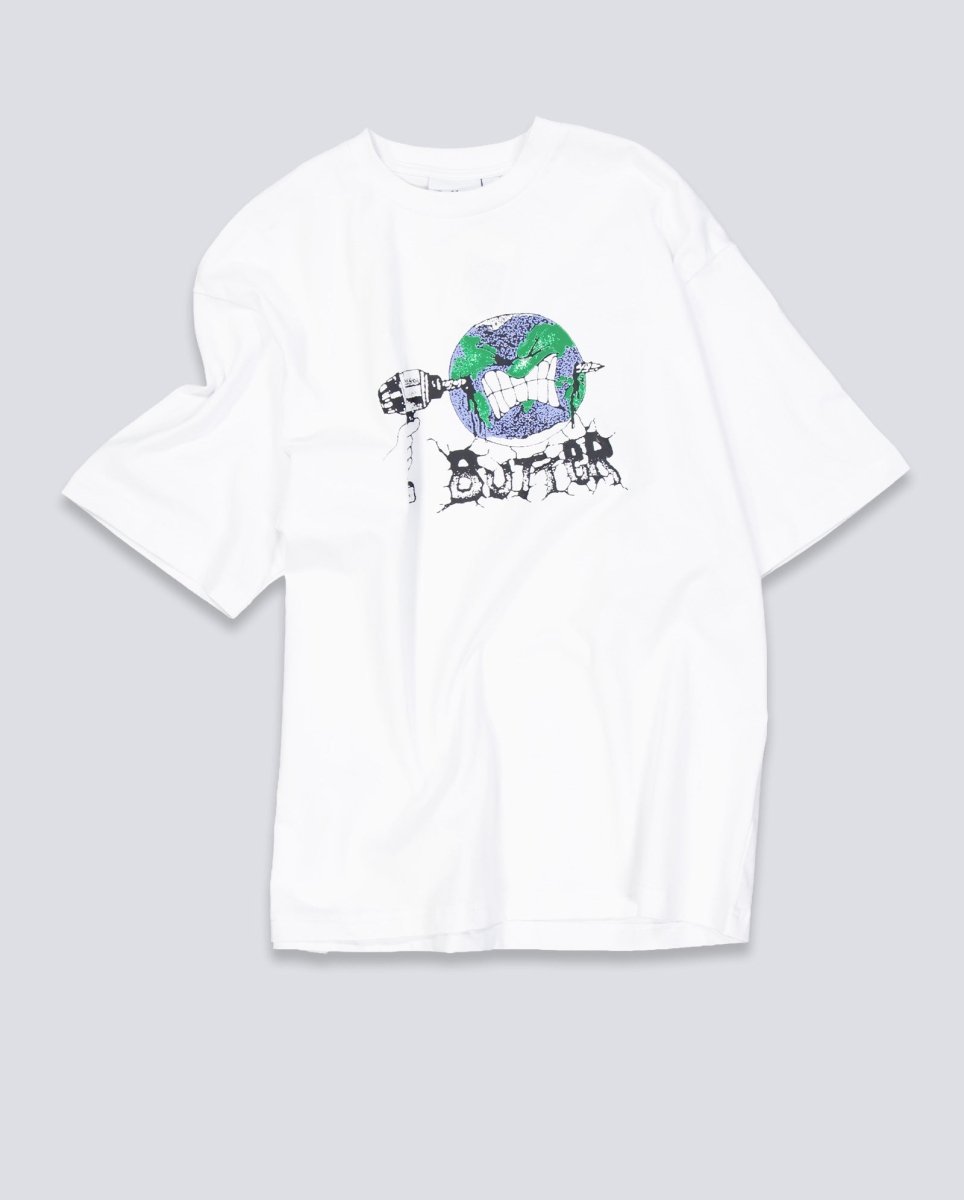Camiseta Butter Goods Drill Blanca Unisex BGQ1260201