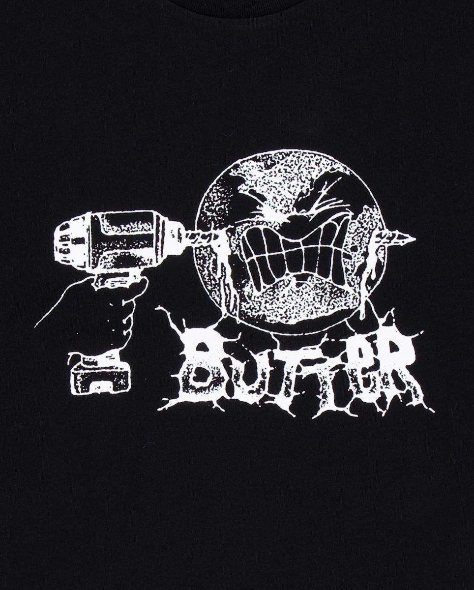 Camiseta Butter Goods Drill Negra Unisex BGQ1260203