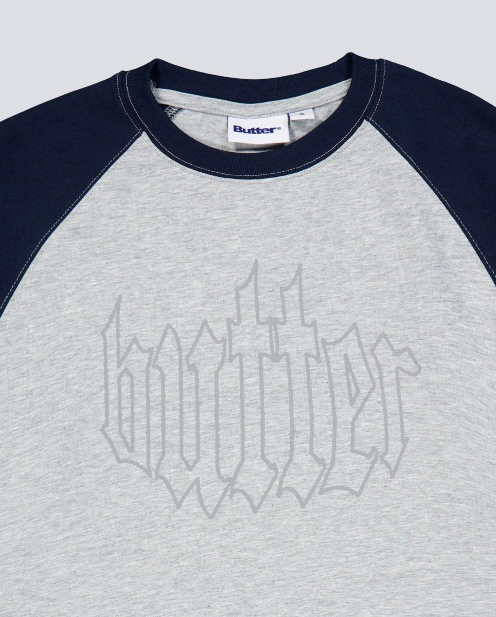 Camiseta Butter Goods Harvest Raglan Gris Unisex BGQ1261402