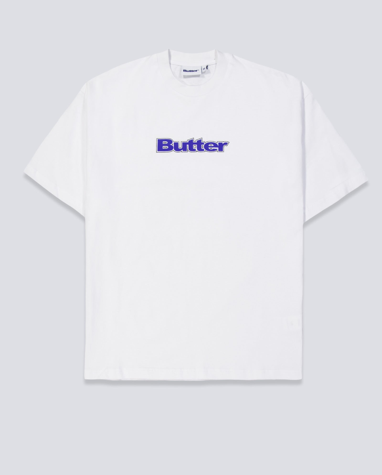 Camiseta Butter Goods Outline Logo Blanca Unisex BGQ3250301