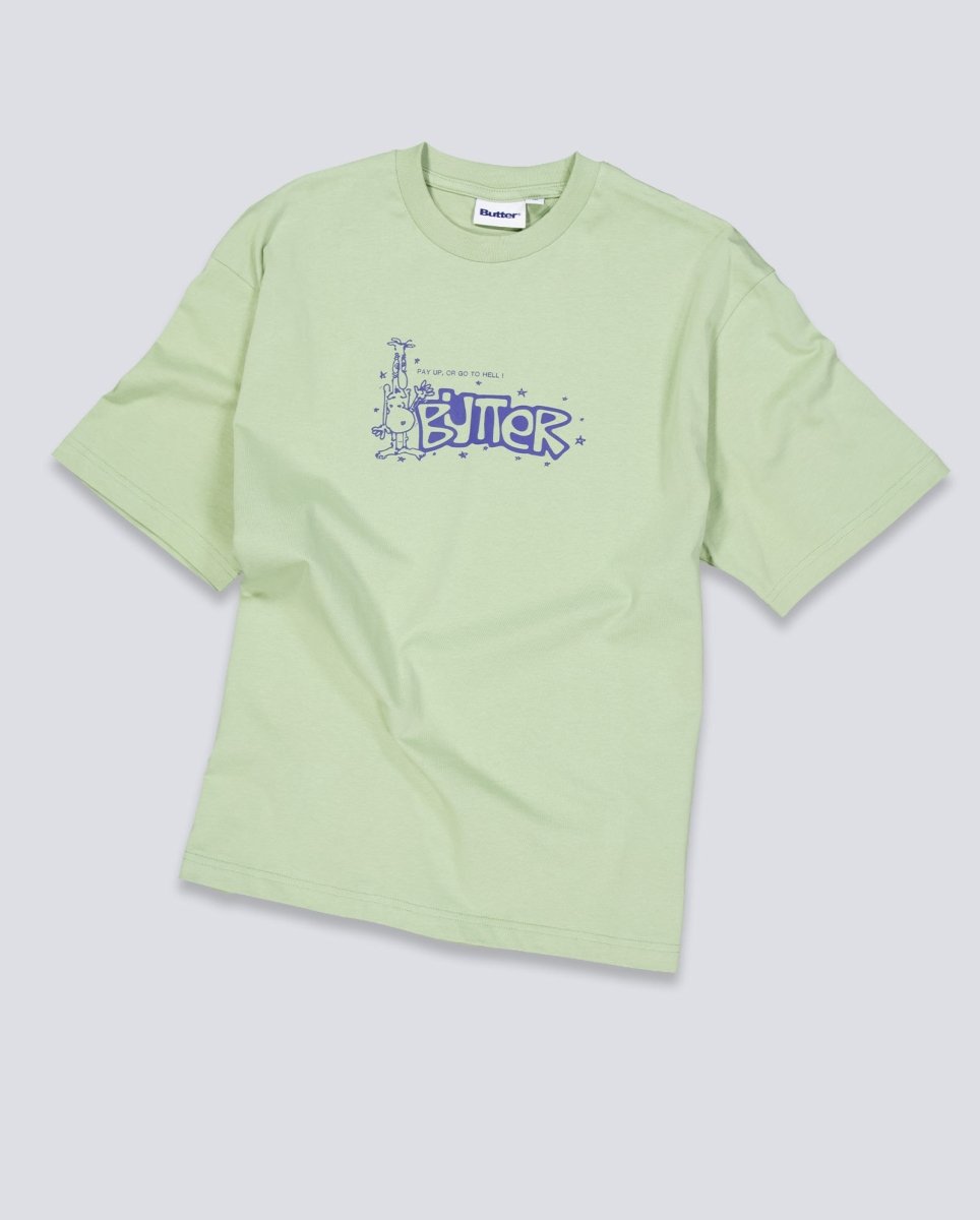 Camiseta Butter Goods Pay Up Verde Unisex BGQ1260701