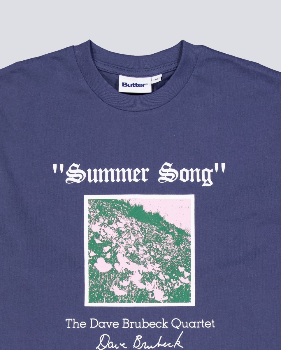 Camiseta Butter Goods Summer Song Gris Unisex BGQ1260502