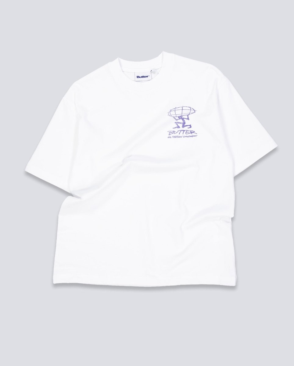 Camiseta Butter Goods Terrain Blanca Unisex BGQ1261003