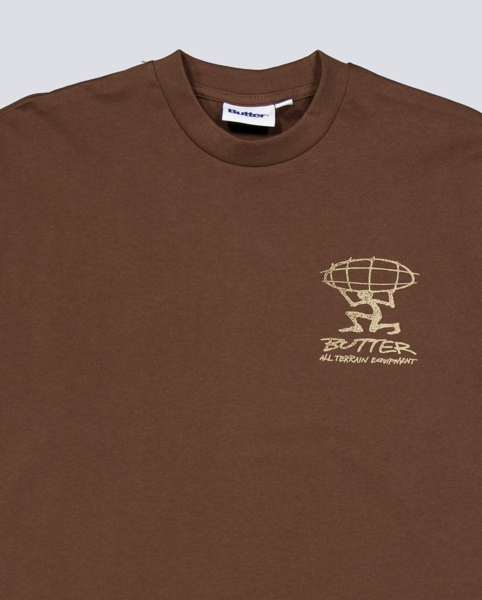 Camiseta Butter Goods Terrain Marrón Unisex BGQ1261004