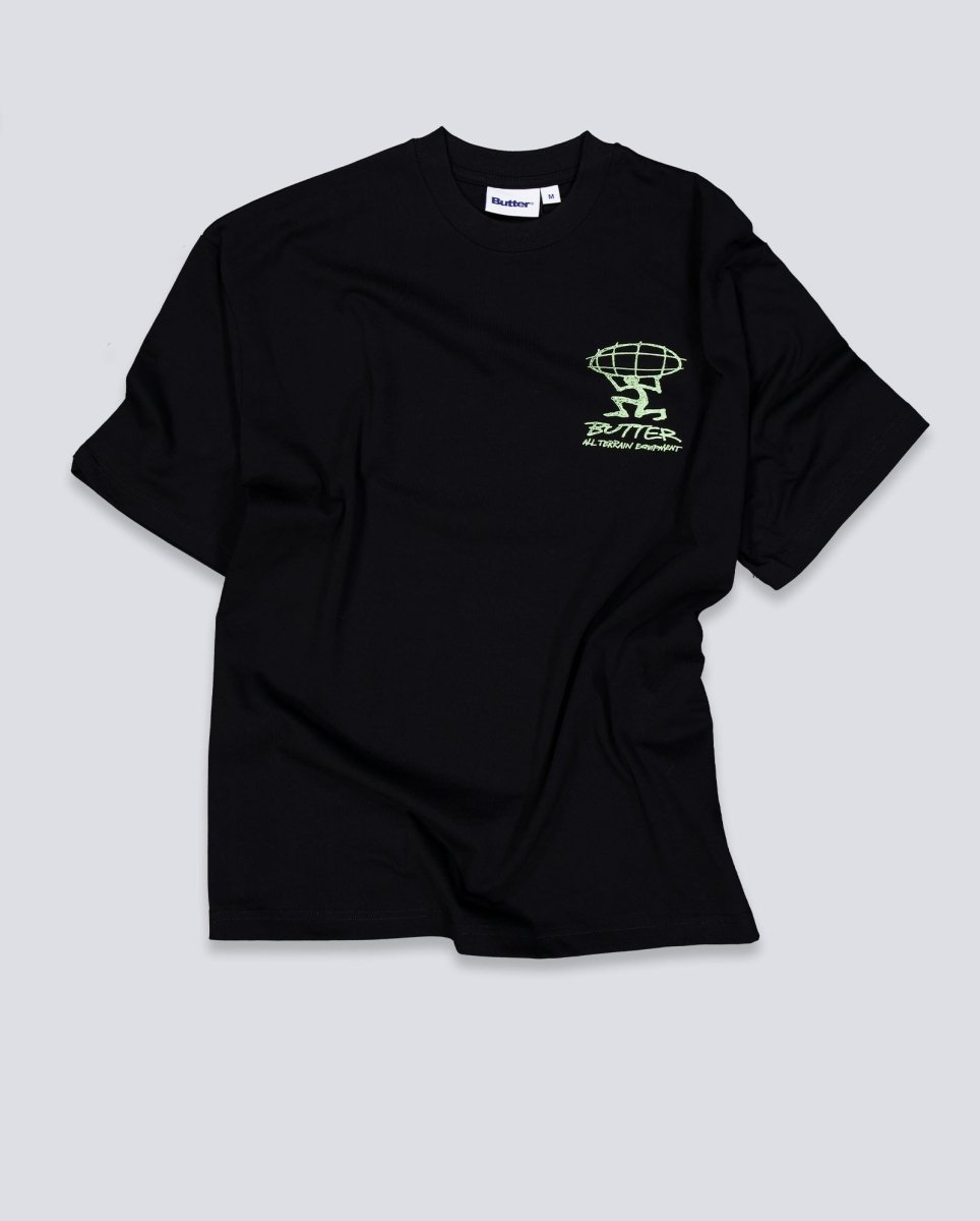Camiseta Butter Goods Terrain Negra Unisex BGQ1261001
