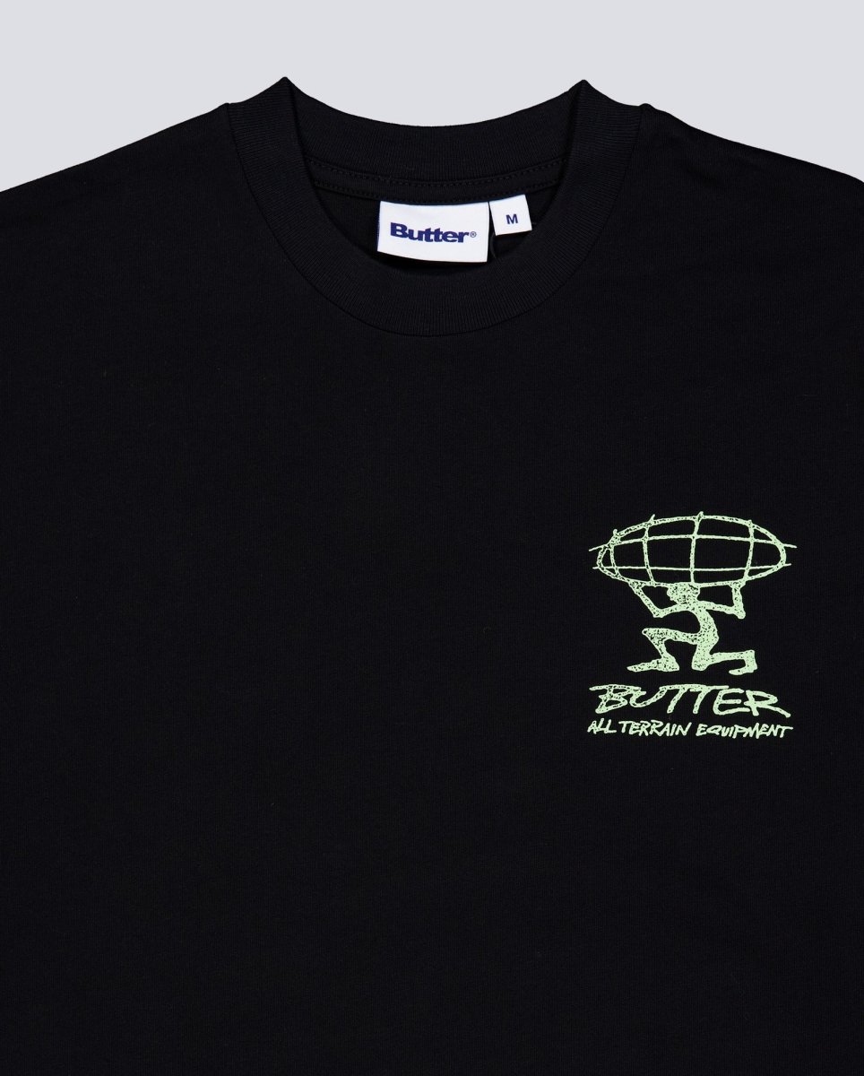 Camiseta Butter Goods Terrain Negra Unisex BGQ1261001