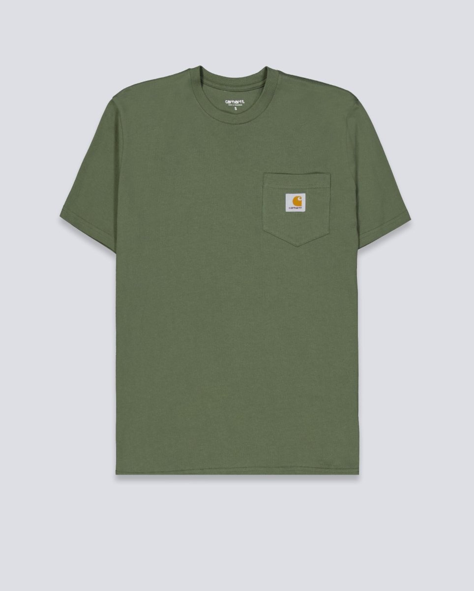 Camiseta Carhart Wip Pocket Verde Unisex I030434-11XX