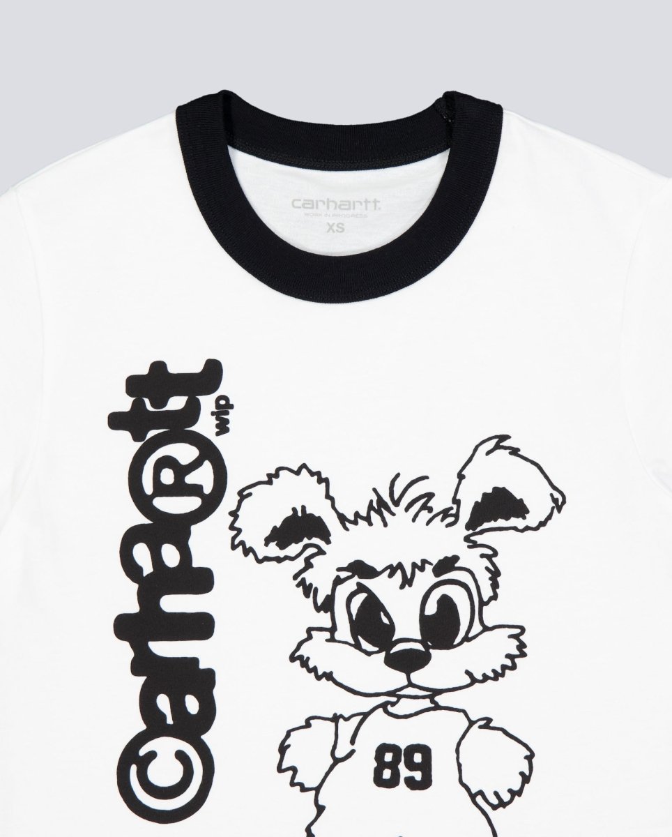 Camiseta Carhart Wip Ringer T-Shirt Blanco Mujer I036392-00AXX