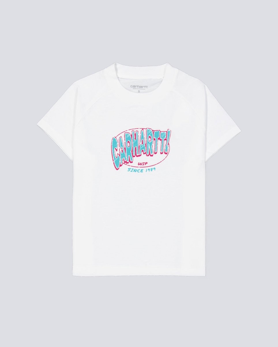Camiseta Carhartt Hot Script Blanco Mujer I034705-02XX