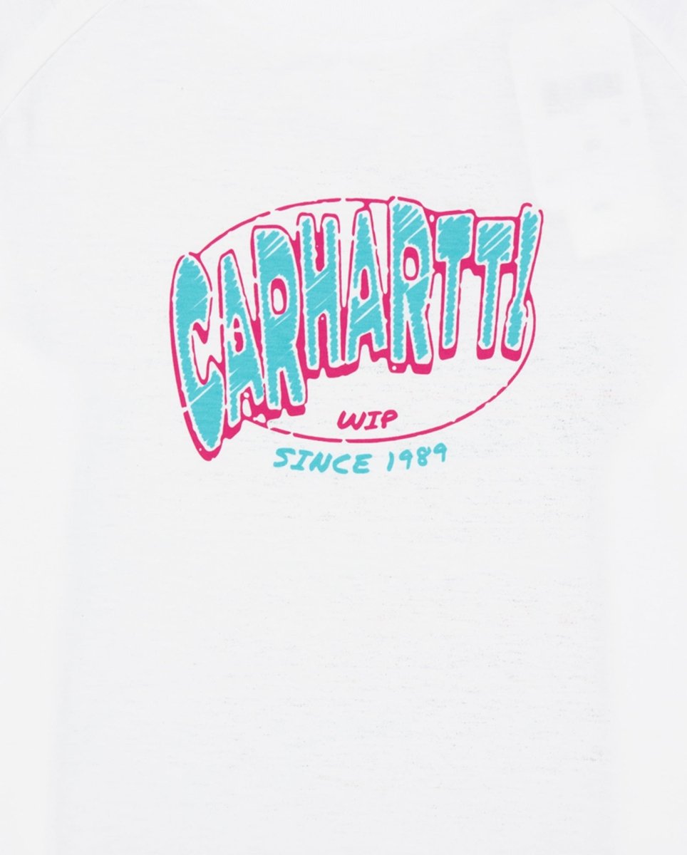 Camiseta Carhartt Hot Script Blanco Mujer I034705-02XX