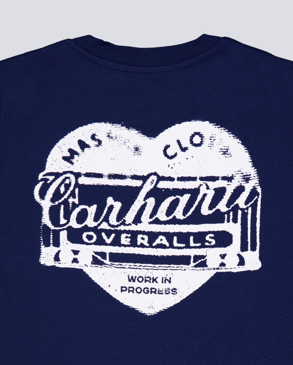 Camiseta Carhartt WIP Garble Azul Mujer I036031-VQXX