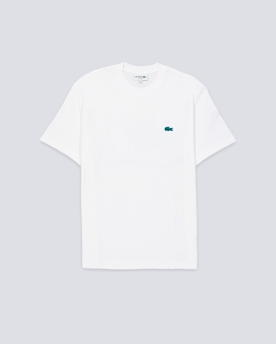 Camiseta De Lacoste Estampado Tennis Heritage Blanco Hombre TH5505-00-001