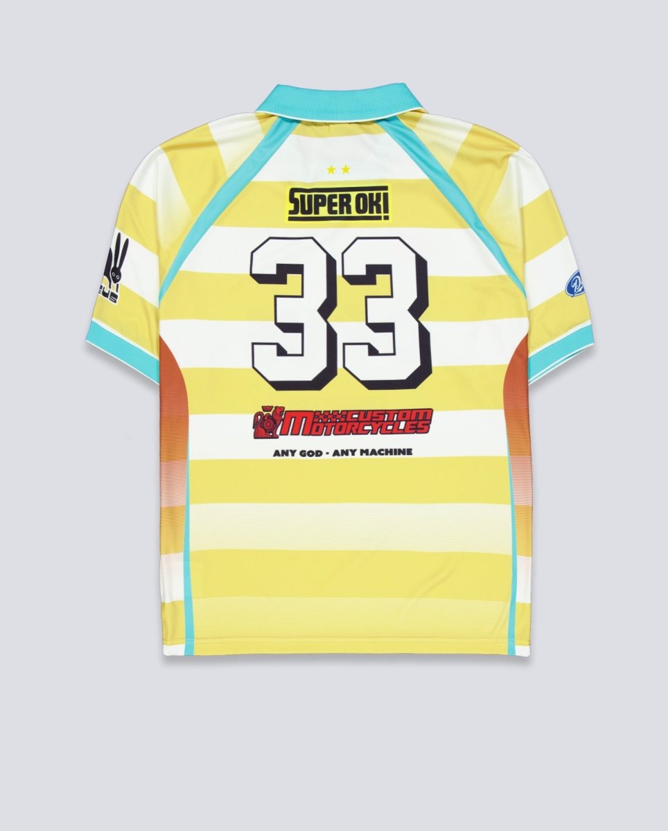 Camiseta Deus Stripe Ss Moto Amarilla Unisex D262UTS275