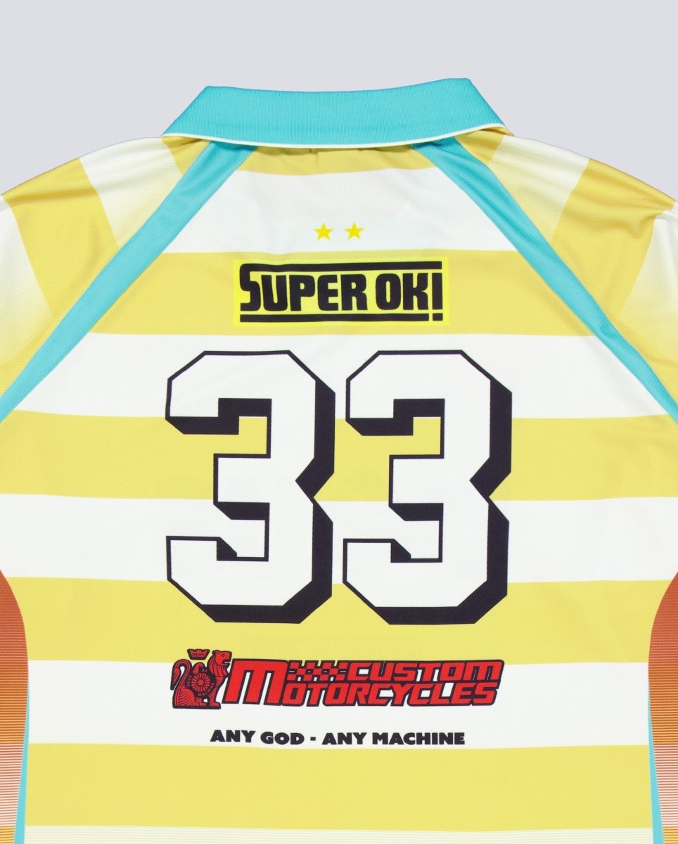 Camiseta Deus Stripe Ss Moto Amarilla Unisex D262UTS275