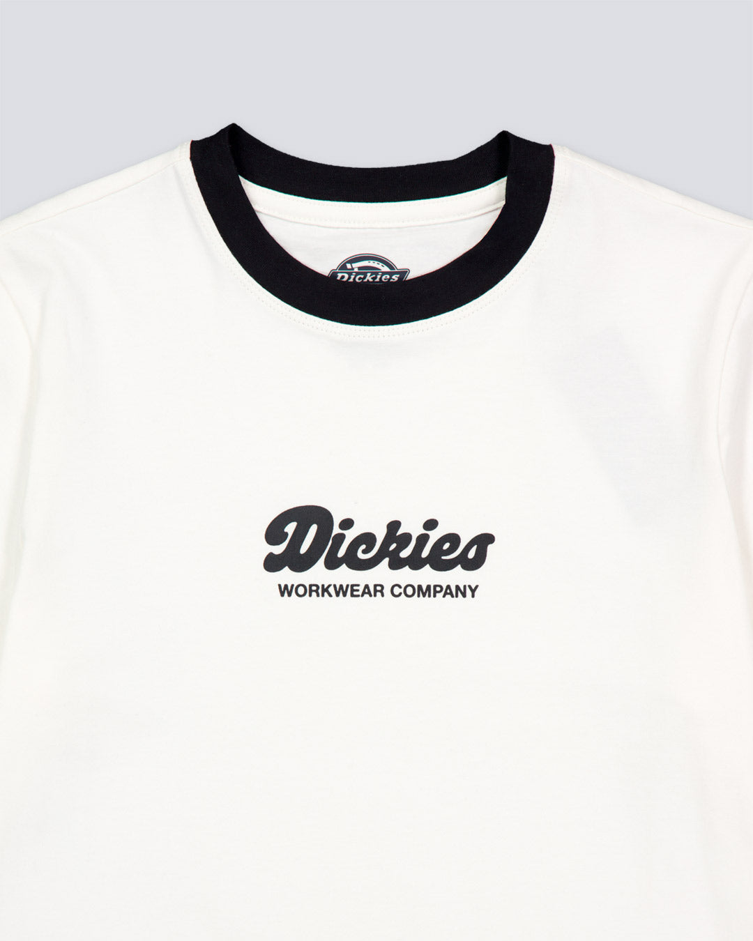 Camiseta Dickies Lewistown Ringer Blanco Mujer