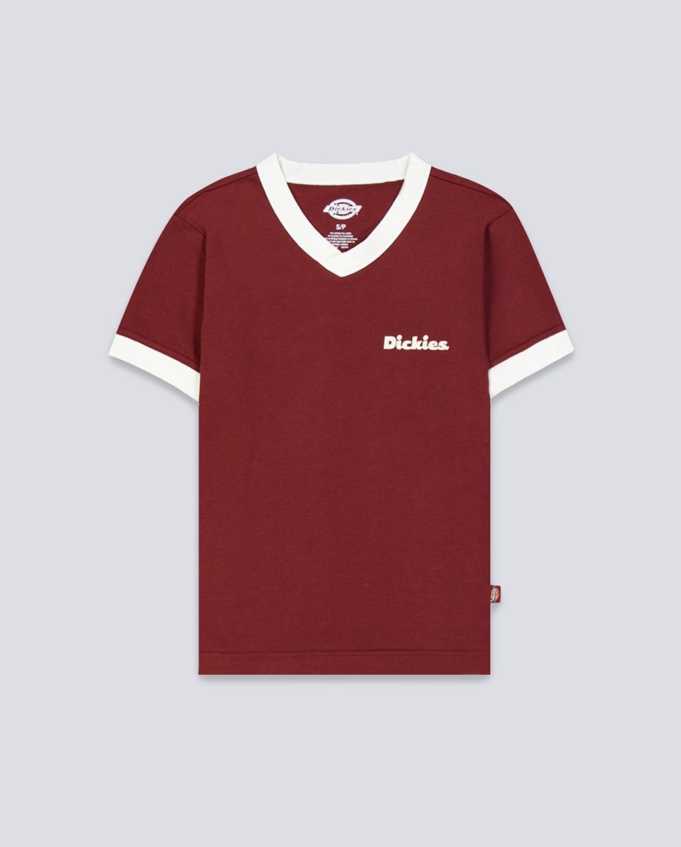 Camiseta Dickies Slayden Ringer Tee Granate Mujer DK0A87Q9L161