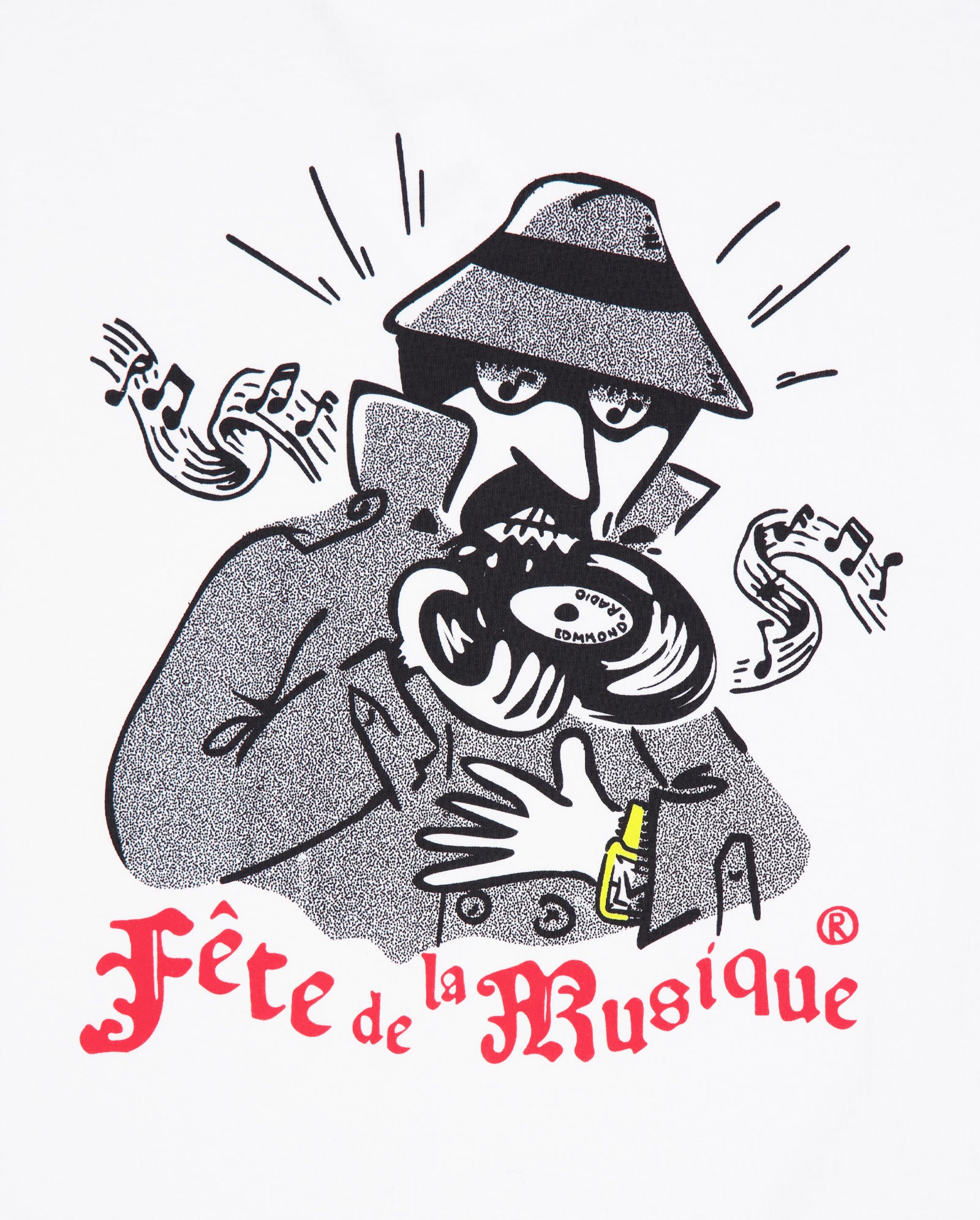 Camiseta Edmmond Studios Fete de la Musique Blanca Hombre 325-30-32000