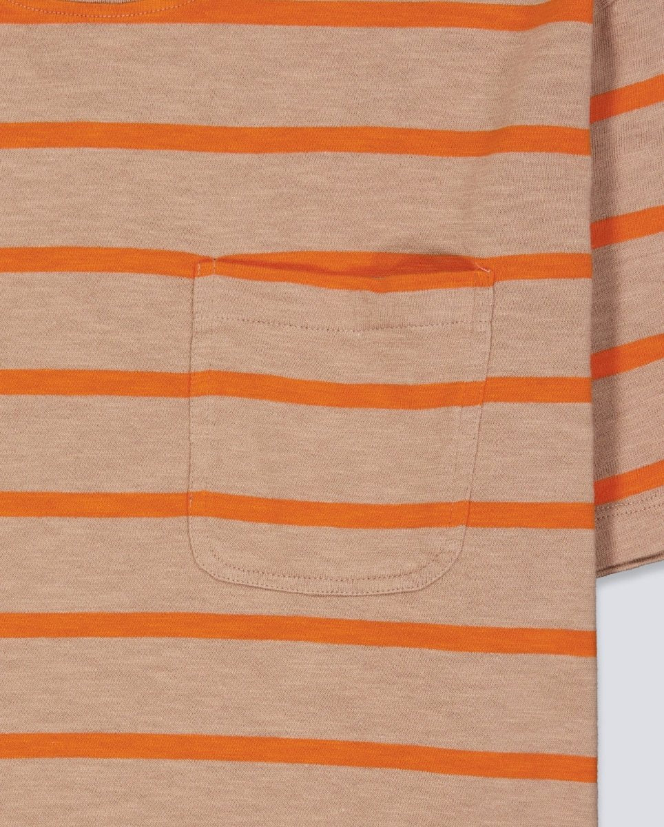 Camiseta Edmmond Studios Flame Stripes Marrón Unisex 126-30-04750