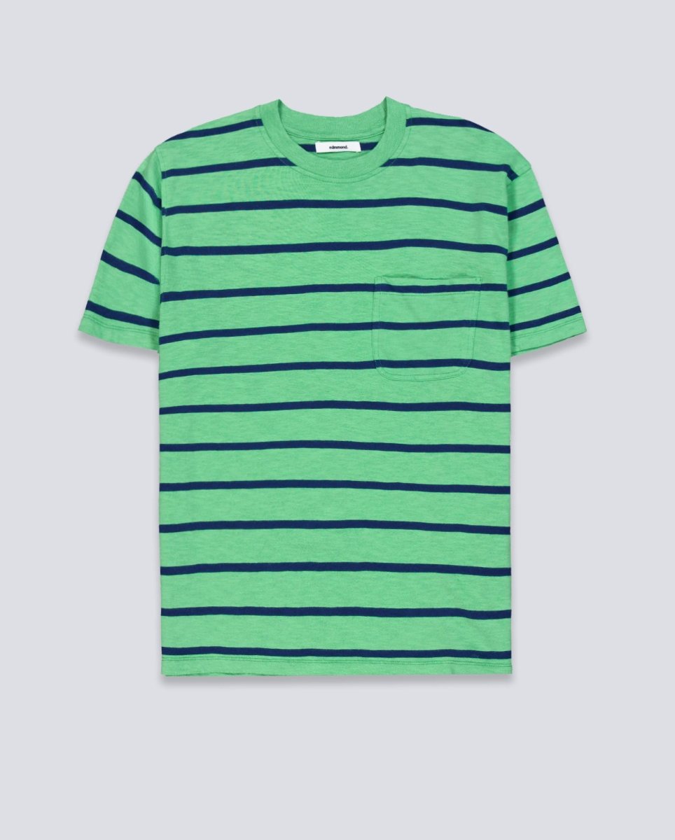 Camiseta Edmmond Studios Flame Stripes Verde Hombre 126-30-04650