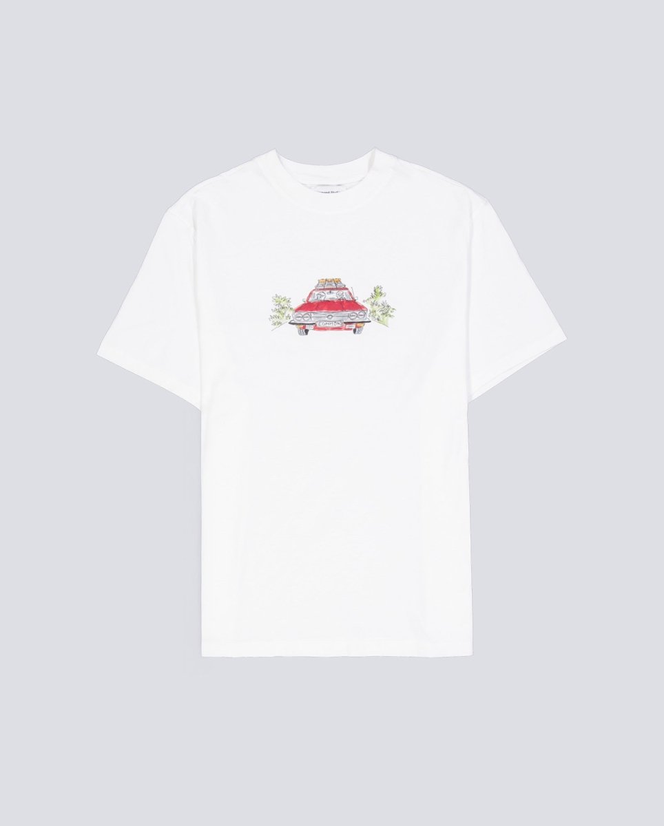 Camiseta Edmmond Studios Holiday Auto Blanco Hombre 125-30-08000