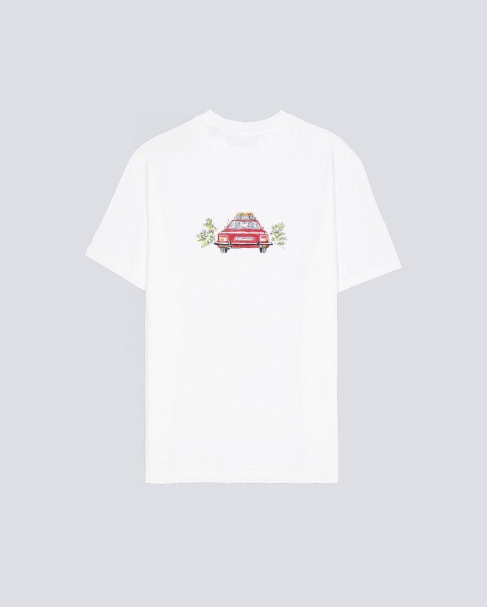 Camiseta Edmmond Studios Holiday Auto Blanco Hombre 125-30-08000