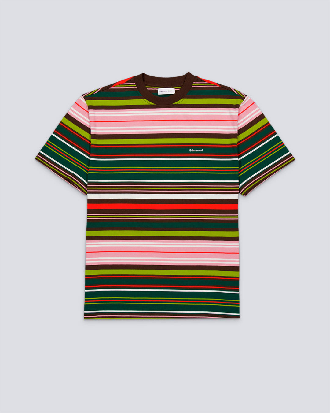 Camiseta Edmmond Studios Mini Logo Stripes Multicolor Unisex