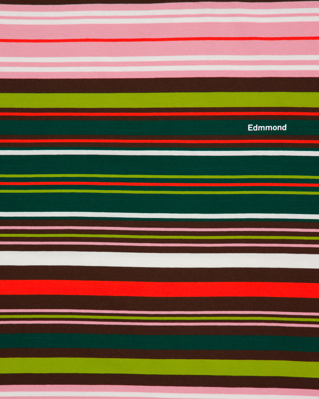 Camiseta Edmmond Studios Mini Logo Stripes Multicolor Unisex