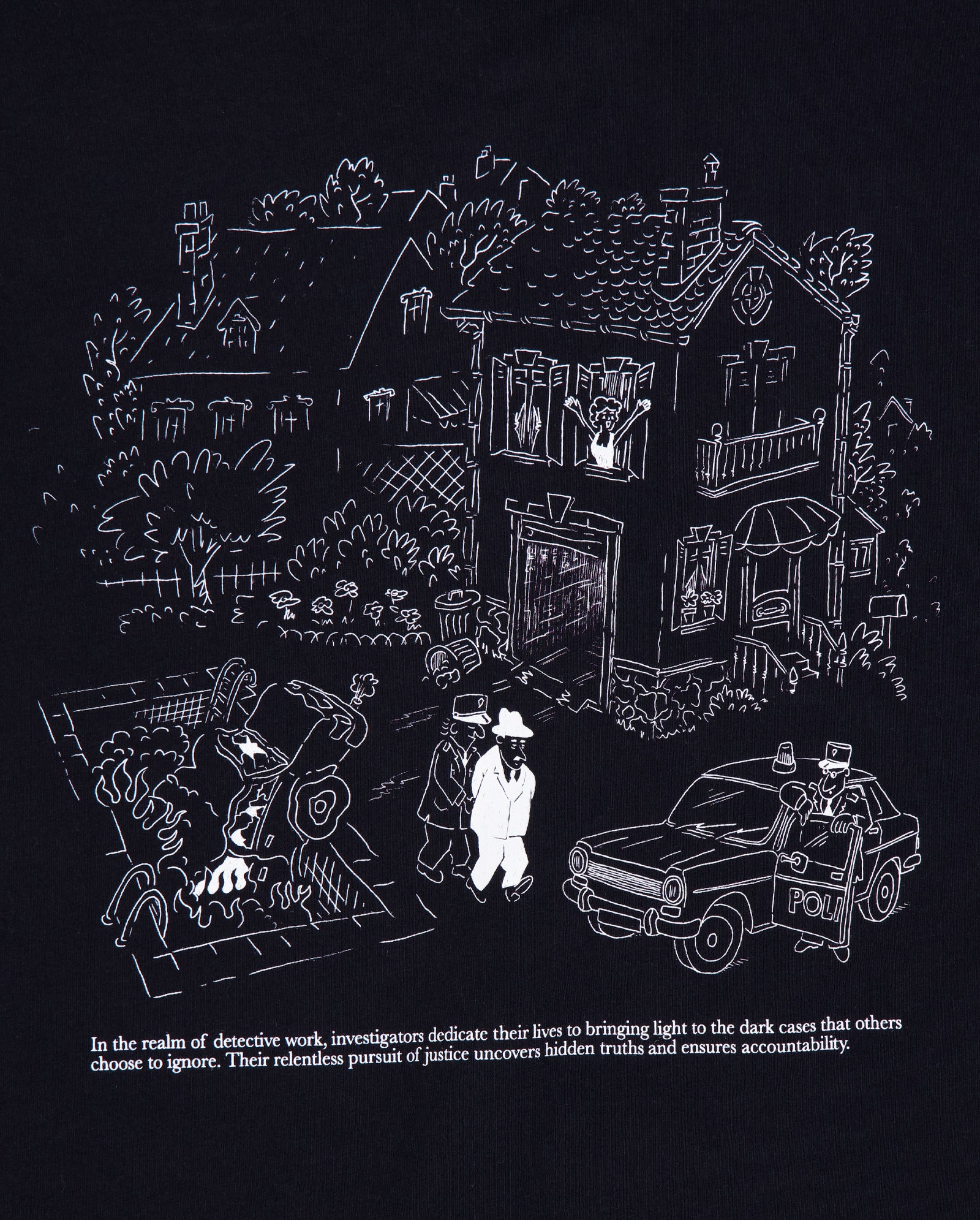 Camiseta Edmmond Studios Scene del Crime Negro Hombre 325-30-28990