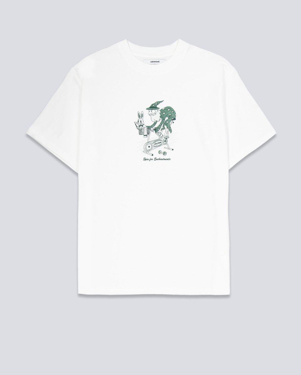 Camiseta Edmmond Studios Spinning Blanco Unisex 126-30-28000