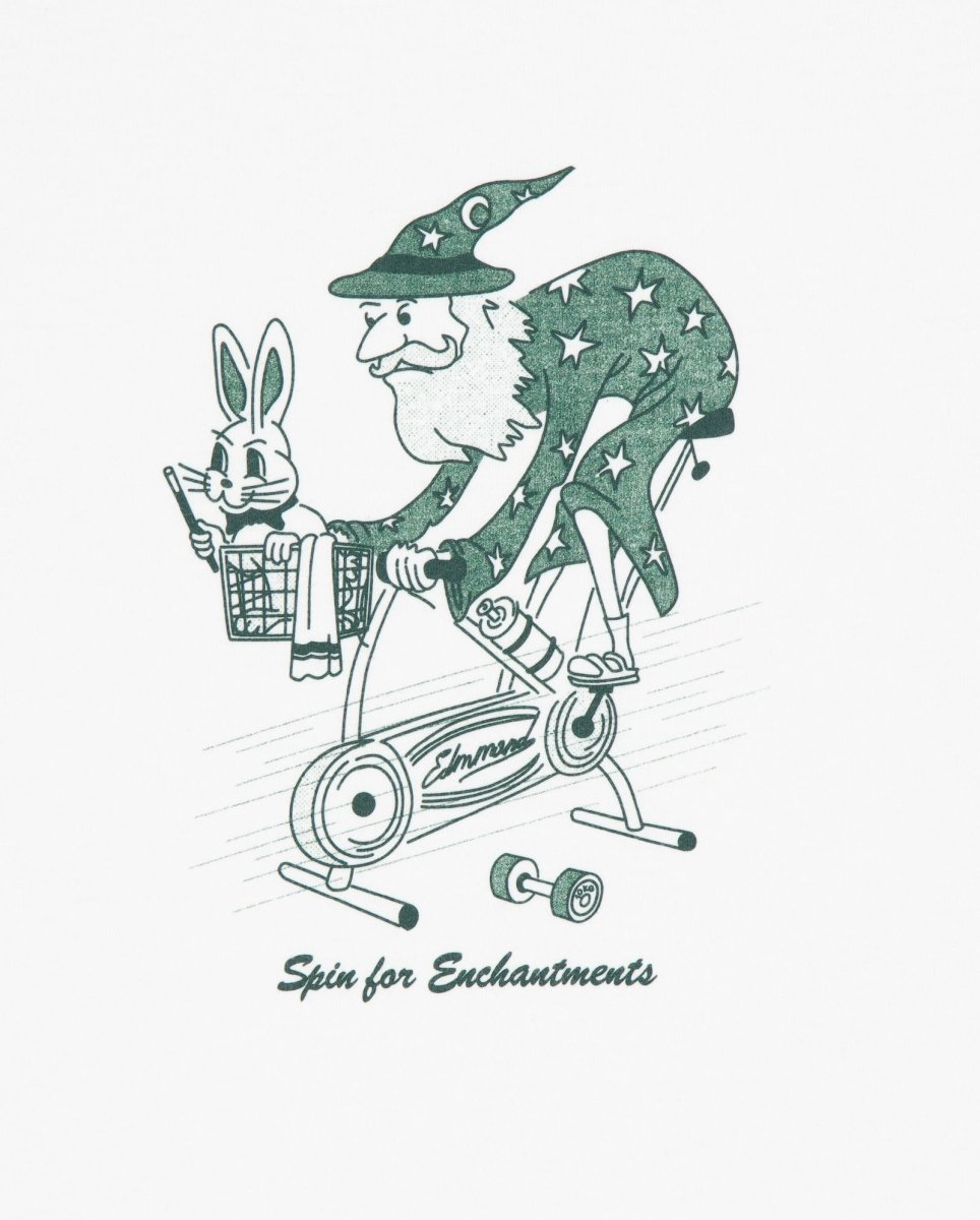 Camiseta Edmmond Studios Spinning Blanco Unisex 126-30-28000