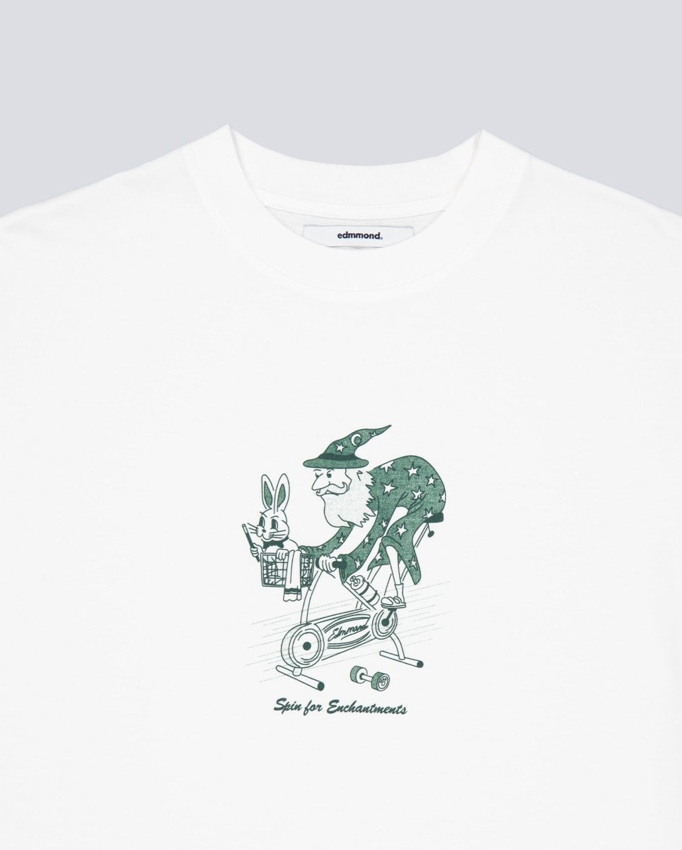 Camiseta Edmmond Studios Spinning Blanco Unisex 126-30-28000