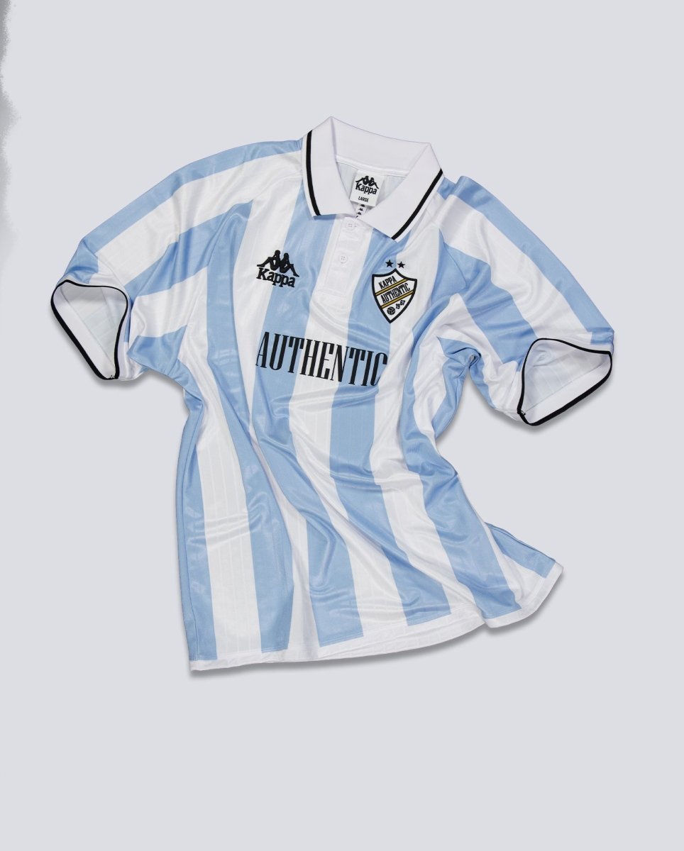 Camiseta Kappa Authentic Shailen Azul Y Blanco Unisex 331Z4NW-S01