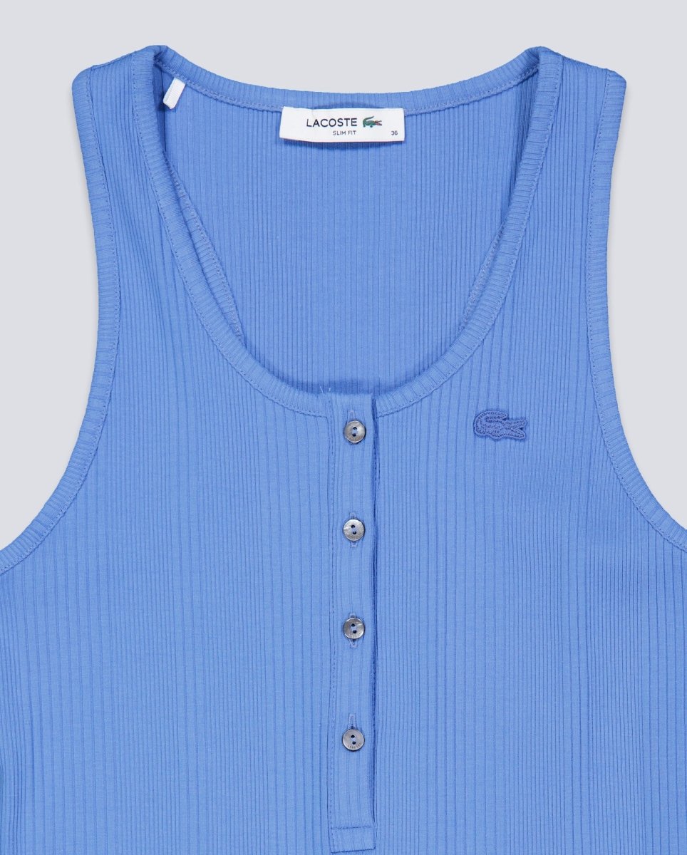 Camiseta Lacoste Azul Mujer TF9876-776