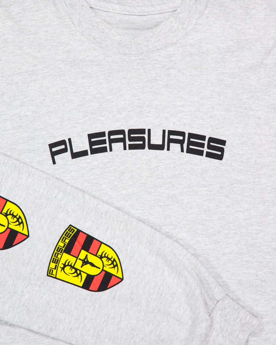 Camiseta Manga Larga Pleasures Fast Life Long Gris Hombre