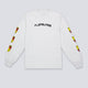 Camiseta Manga Larga Pleasures Fast Life Long Gris Hombre