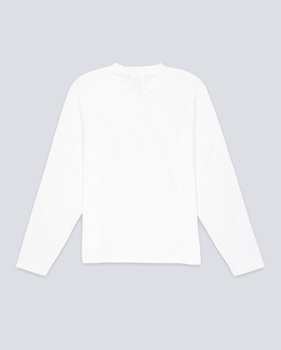 Camiseta Manga Larga We Are Not Friends Sentences Blanco Unisex