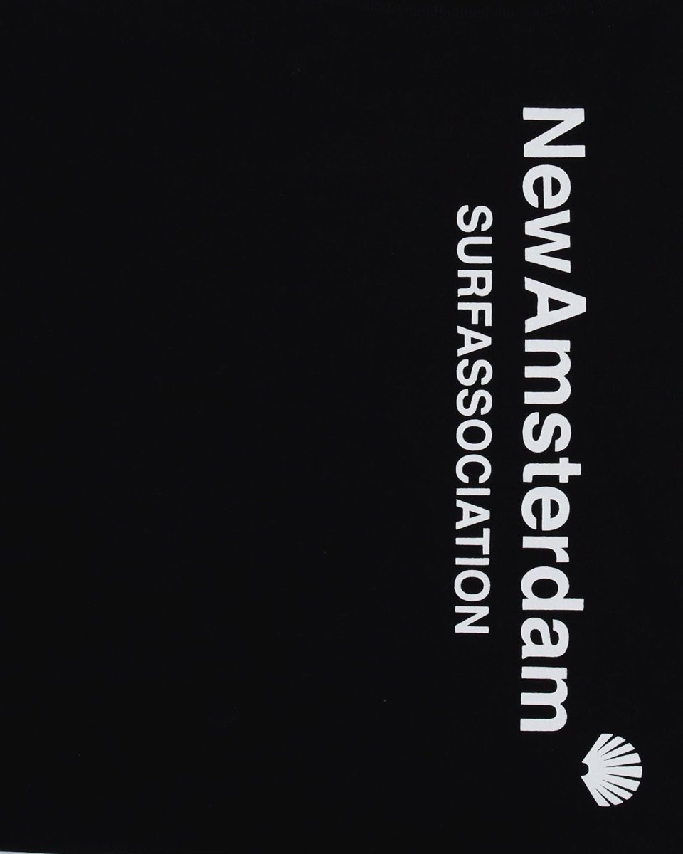 Camiseta New Amsterdam Surf Association Logo Negro Unisex 2501185002