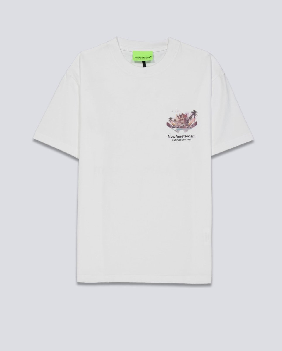 Camiseta New Amsterdam Surf Association Tropical Tee Blanco Unisex 2601074001