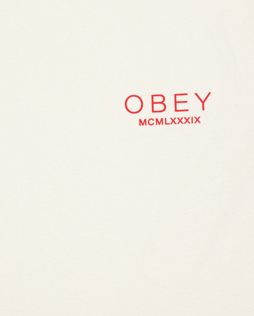 Camiseta Obey Bella Maximus Beige Mujer 165264142-CRM