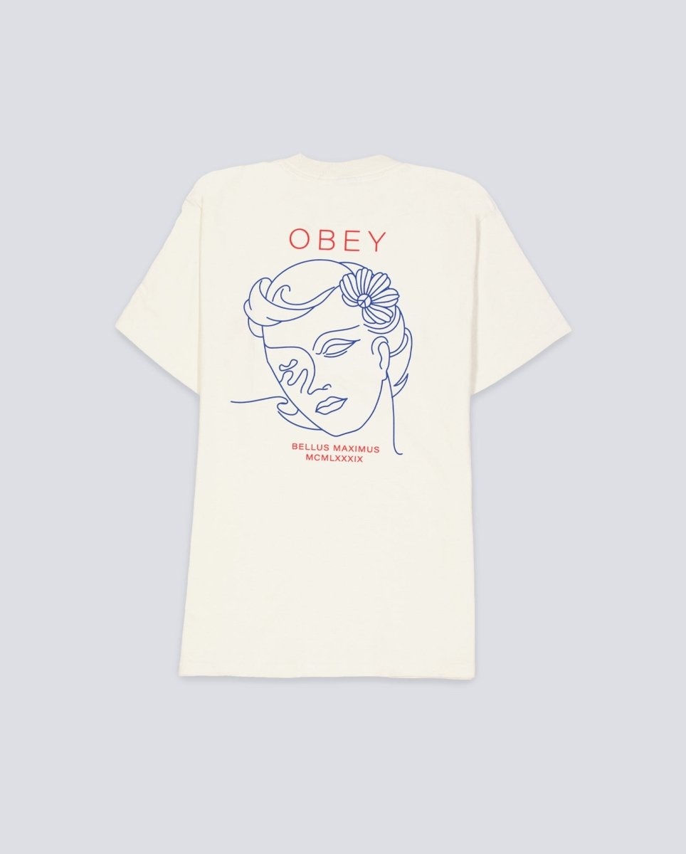 Camiseta Obey Bella Maximus Beige Mujer 165264142-CRM