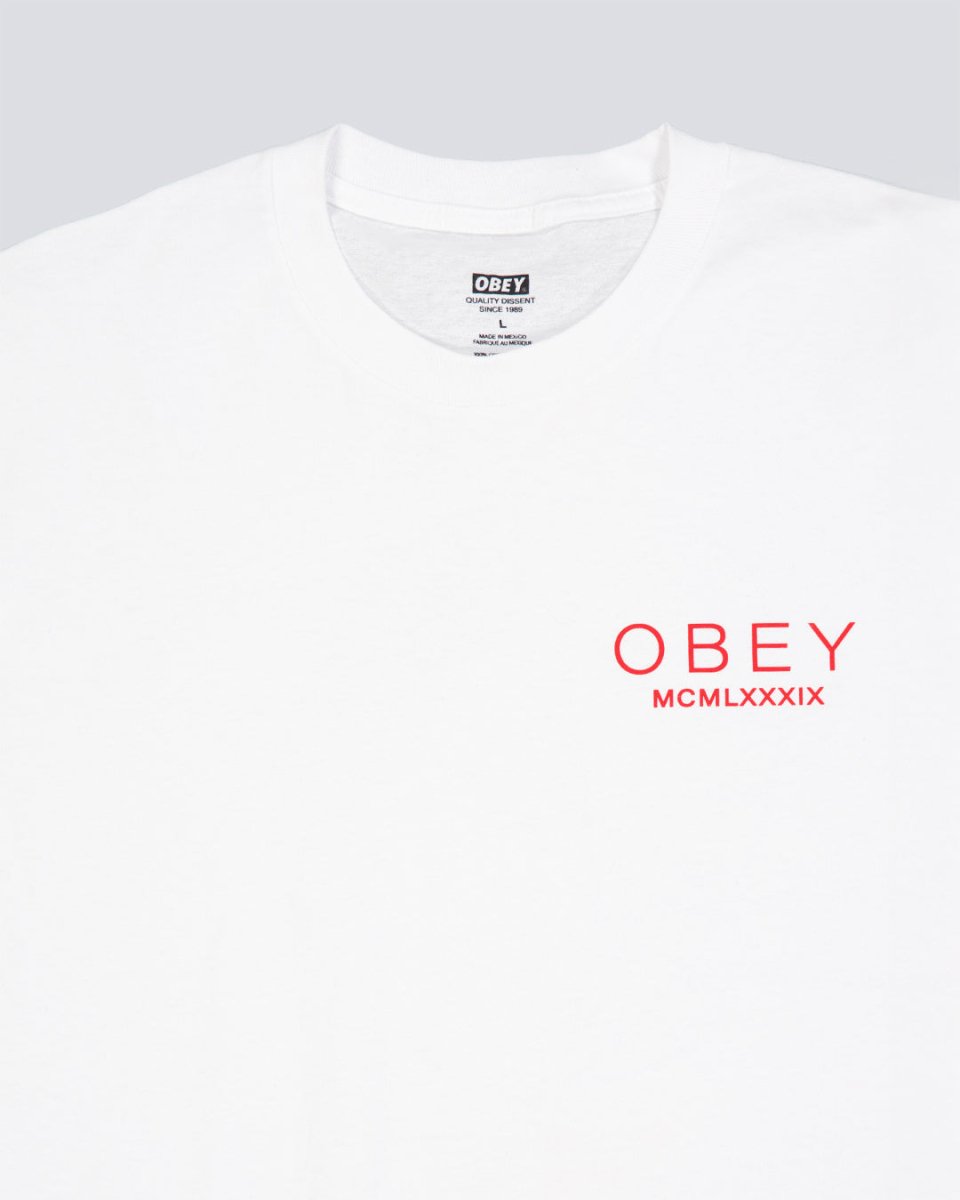 Camiseta Obey Bella Maximus Blanco Mujer 165264142-WHT