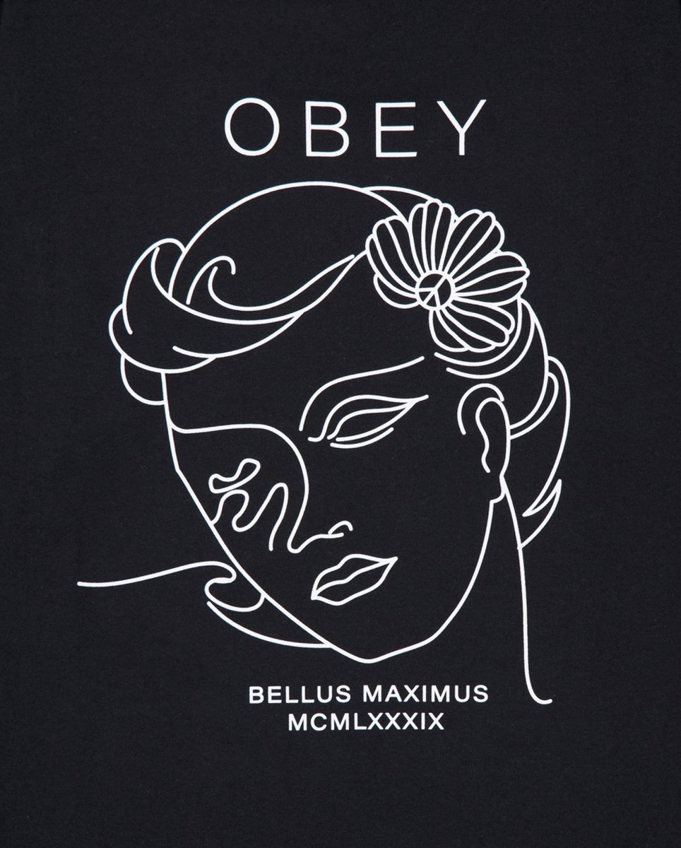 Camiseta Obey Bella Maximus Negro Hombre 165264142-BLK