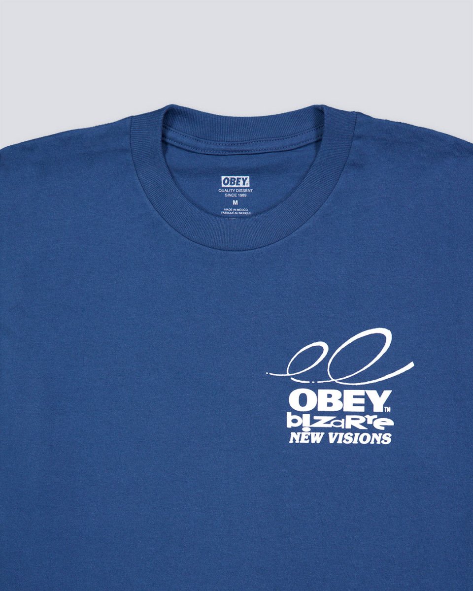 Camiseta Obey Bizzare New Visions Harbor Azul Hombre